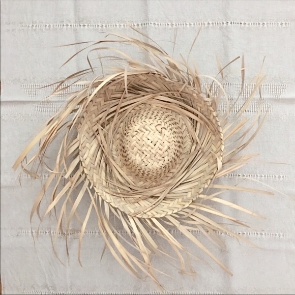 Natural Frayed Straw Mexican Sun Hat - Picture 4 of 7